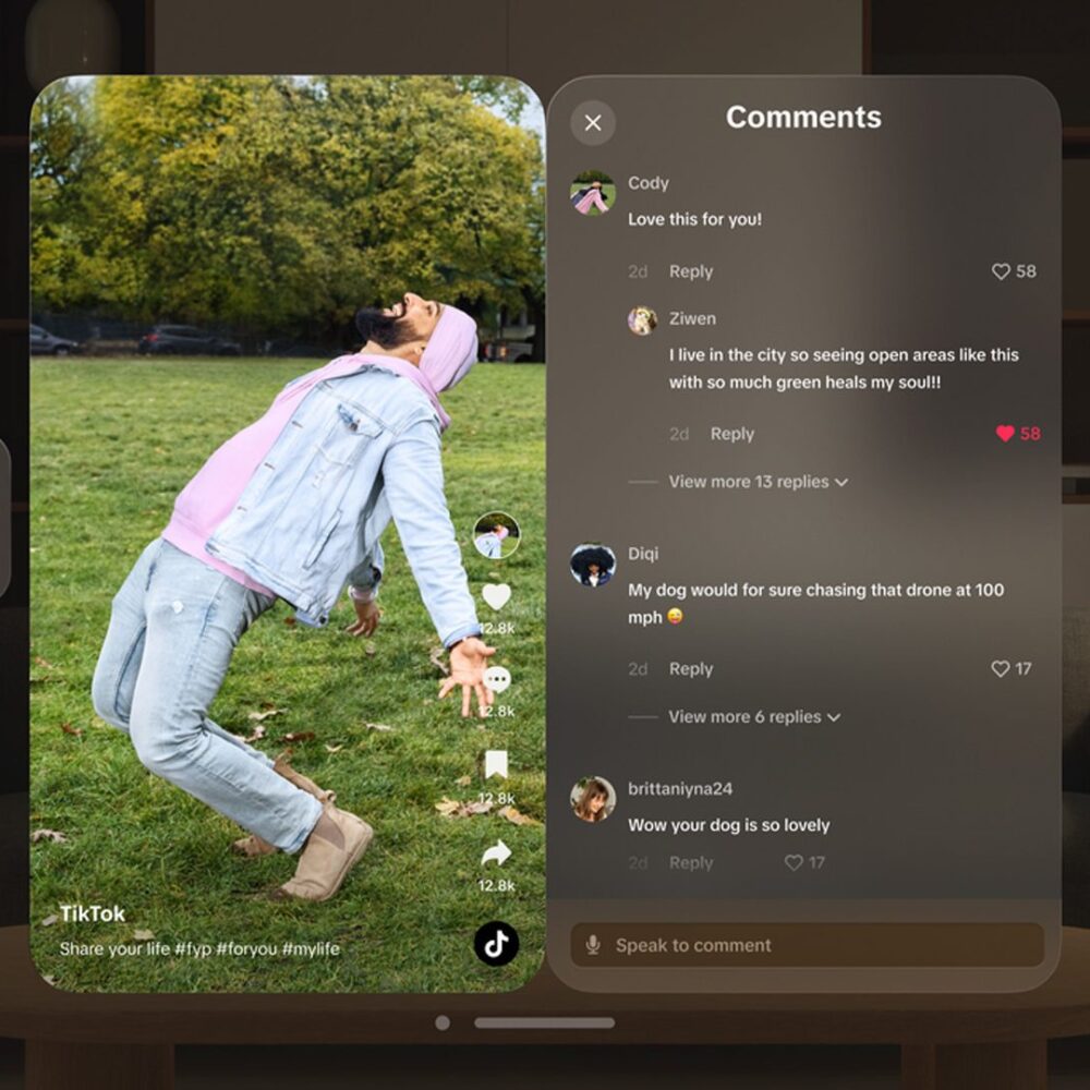 TikTok is the First Big Social Media Platform to Launch a Native Vision Pro App